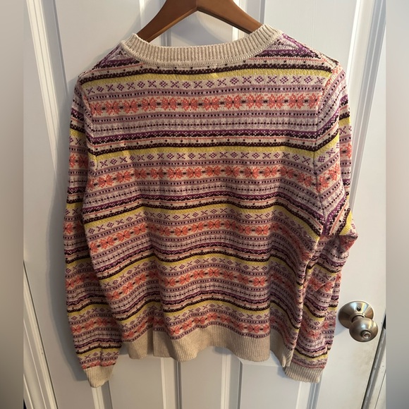 Women’s BODEN Fair Isle Pullover Sweater Size L - Picture 4 of 4